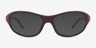 Vander Dark Purple Eco-friendlySunglass Frames from EyeBuyDirect, Front View