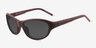 Vander Dark Purple Eco-friendlySunglass Frames from EyeBuyDirect, Angle View