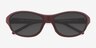 Vander Dark Purple Eco-friendlySunglass Frames from EyeBuyDirect, Closed View