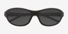 Vander Matte Black Eco-friendlySunglass Frames from EyeBuyDirect, Closed View