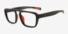 Juke Matte Black Eco-friendlyEyeglass Frames from EyeBuyDirect, Angle View
