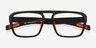 Juke Matte Black Eco-friendlyEyeglass Frames from EyeBuyDirect, Closed View