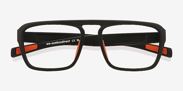 Juke Matte Black Alternative MaterialsEyeglass Frames from EyeBuyDirect, Closed View