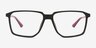 Raider Noir Matériaux biosourcésMontures de lunettes de vue d'EyeBuyDirect, Vue de Face