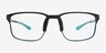 Icon Blue MetalEyeglass Frames from EyeBuyDirect, Front View