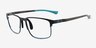 Icon Blue MetalEyeglass Frames from EyeBuyDirect, Angle View