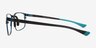 Icon Blue MetalEyeglass Frames from EyeBuyDirect, Side View