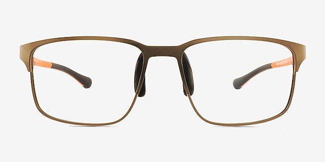 Icon Gray MetalEyeglass Frames from EyeBuyDirect, Front View