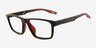 Elite Noir PlastiqueMontures de lunettes de vue d'EyeBuyDirect, Vue d'Angle