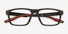 Elite Noir PlastiqueMontures de lunettes de vue d'EyeBuyDirect, Vue Rapprochée
