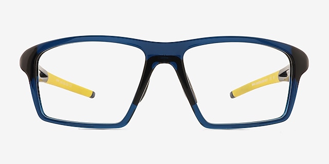 Mvp Blue PlasticEyeglass Frames from EyeBuyDirect, Front View