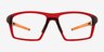 Mvp Rouge PlastiqueMontures de lunettes de vue d'EyeBuyDirect, Vue de Face