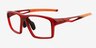 Mvp Rouge PlastiqueMontures de lunettes de vue d'EyeBuyDirect, Vue d'Angle