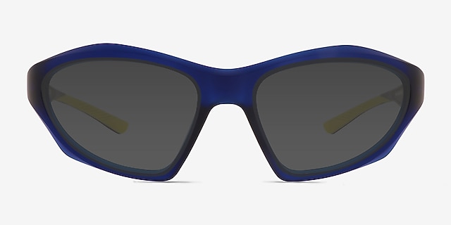 Finale Blue PlasticSunglass Frames from EyeBuyDirect, Front View