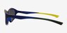 Finale Blue PlasticSunglass Frames from EyeBuyDirect, Side View