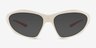 Finale White PlasticSunglass Frames from EyeBuyDirect, Front View