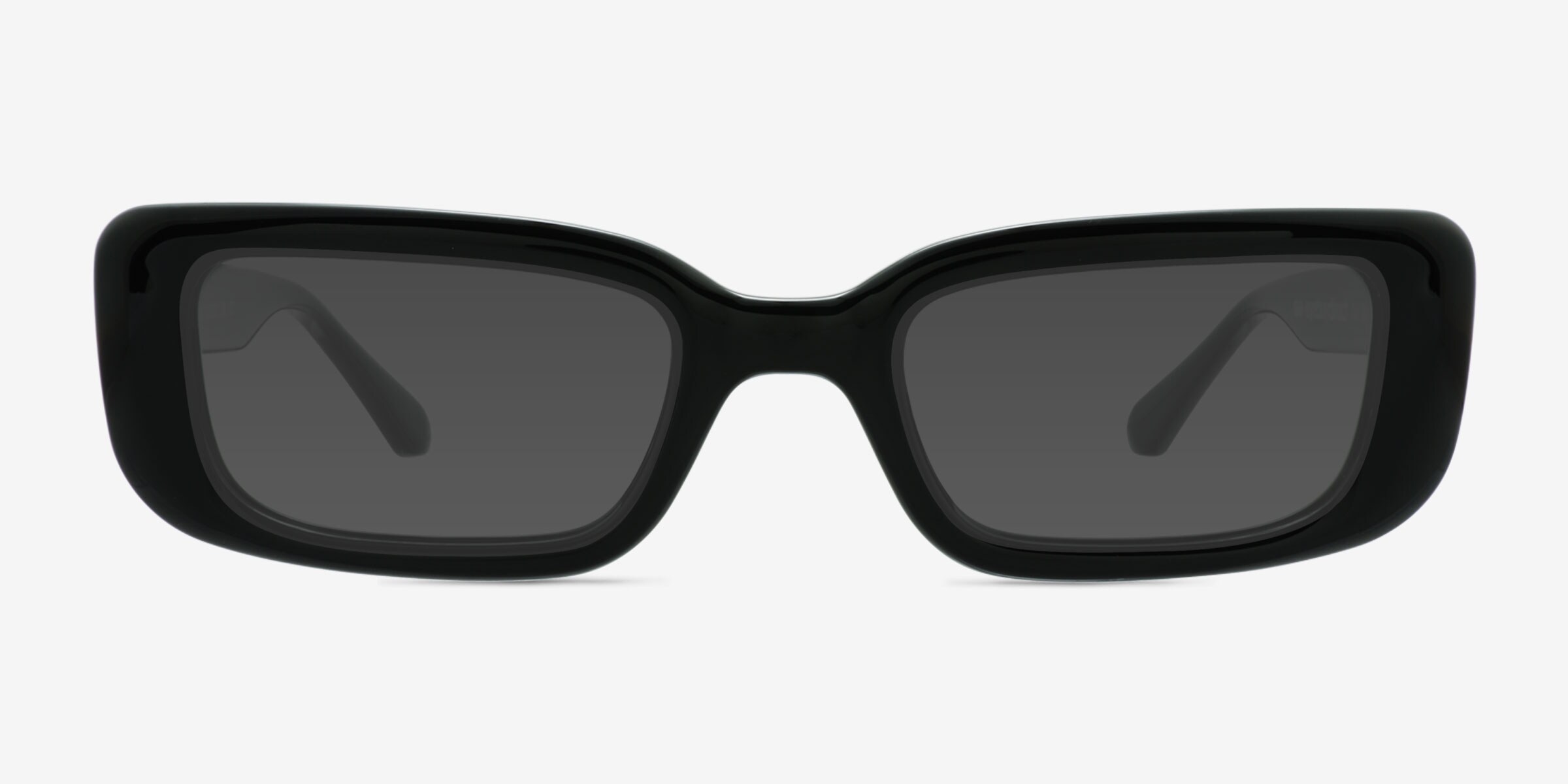 Norrie - Rectangle Black Frame Prescription Sunglasses | Eyebuydirect