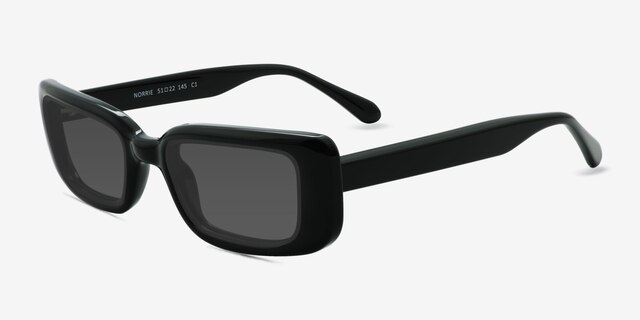 Norrie Black PlasticSunglass Frames from EyeBuyDirect, Angle View
