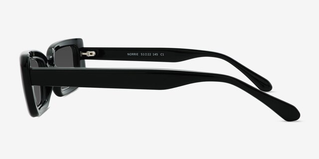 Norrie Black PlasticSunglass Frames from EyeBuyDirect, Side View