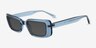 Norrie Blue PlasticSunglass Frames from EyeBuyDirect, Angle View