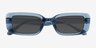 Norrie Blue PlasticSunglass Frames from EyeBuyDirect, Closed View