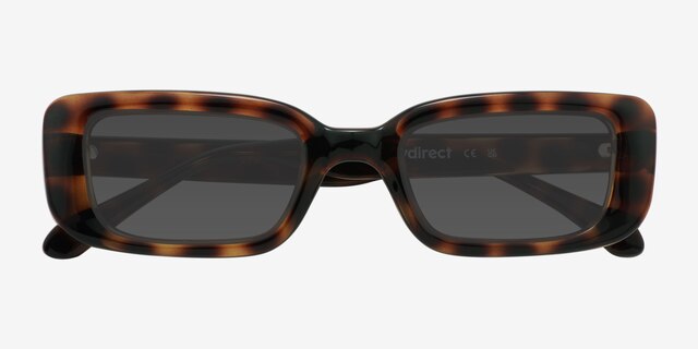 Norrie Tortoise PlasticSunglass Frames from EyeBuyDirect, Closed View