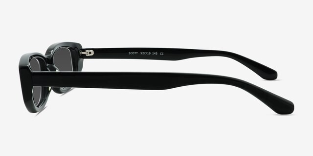 Scott Black AcetateSunglass Frames from EyeBuyDirect, Side View
