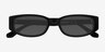 Scott Black AcetateSunglass Frames from EyeBuyDirect, Closed View