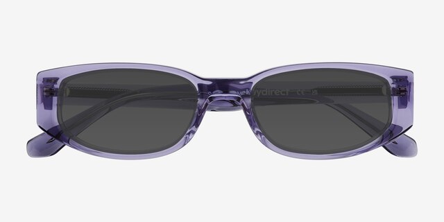 Scott Purple AcetateSunglass Frames from EyeBuyDirect, Closed View