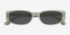 Scott Vert Acétate Soleil de Lunette de vue d'EyeBuyDirect, Vue Rapprochée