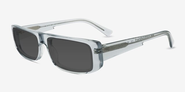 Evert Gray AcetateSunglass Frames from EyeBuyDirect, Angle View