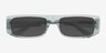 Evert Gray AcetateSunglass Frames from EyeBuyDirect, Closed View