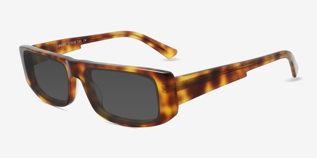 Evert Tortoise AcetateSunglass Frames from EyeBuyDirect, Angle View