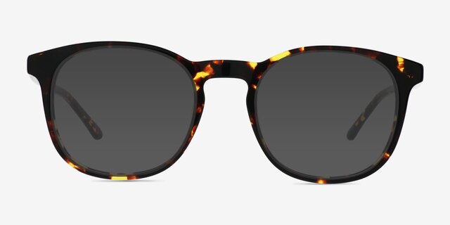 Safari Dark Tortoise AcetateSunglass Frames from EyeBuyDirect, Front View