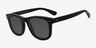 Nevada Matte Black AcetateSunglass Frames from EyeBuyDirect, Angle View