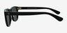 Nevada Matte Black AcetateSunglass Frames from EyeBuyDirect, Side View