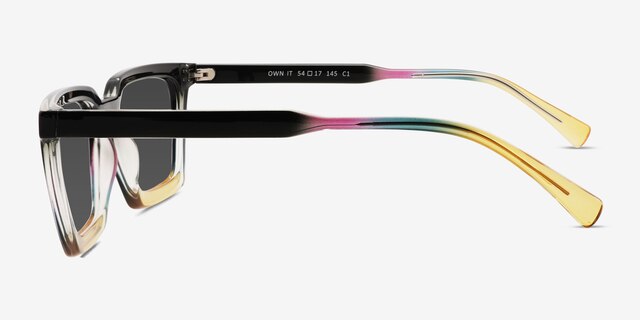 Own It Multicolore PlastiqueSoleil de Lunette de vue d'EyeBuyDirect, Vue de Côté