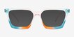 Own It Rainbow Pink PlasticSunglass Frames from EyeBuyDirect, Front View