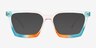 Own It Rainbow Pink PlasticSunglass Frames from EyeBuyDirect, Front View