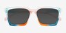 Own It Rainbow Pink PlasticSunglass Frames from EyeBuyDirect, Closed View