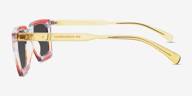 Own It Striped Rainbow PlasticSunglass Frames from EyeBuyDirect, Side View