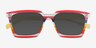 Own It Striped Rainbow PlasticSunglass Frames from EyeBuyDirect, Closed View