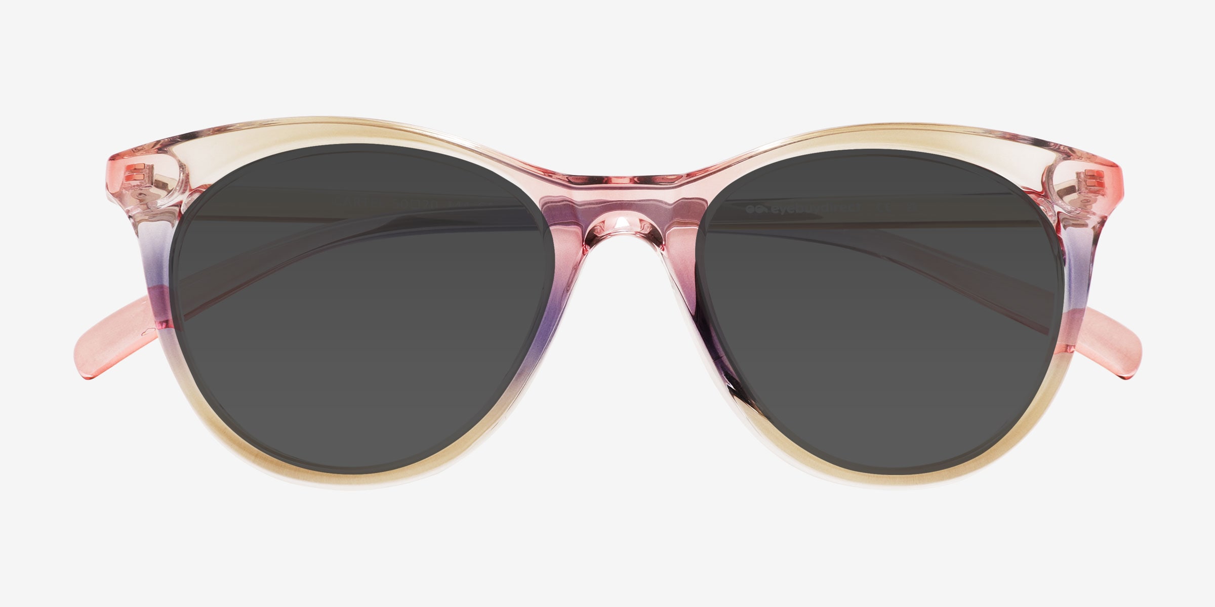 Lunettes De Soleil Kartell Cat Eye - Rétro Marron/transparent - Made In Italy - Neuf Avec étiquettes