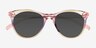 Cartel Rainbow Pink PlastiqueSoleil de Lunette de vue d'EyeBuyDirect, Vue Rapprochée