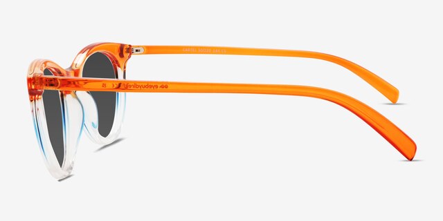 Cartel Rainbow Orange PlastiqueSoleil de Lunette de vue d'EyeBuyDirect, Vue de Côté