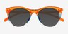 Cartel Rainbow Orange PlastiqueSoleil de Lunette de vue d'EyeBuyDirect, Vue Rapprochée