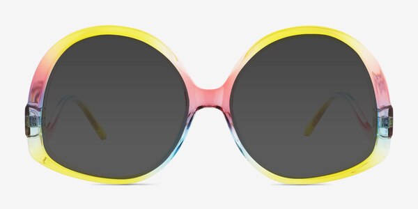 Shine On Rainbow Yellow Plastique Soleil de Lunette de vue