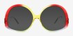 Shine On Rainbow Red PlasticSunglass Frames from EyeBuyDirect, Front View
