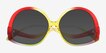 Shine On Rainbow Red PlasticSunglass Frames from EyeBuyDirect, Closed View