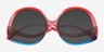 Shine On Rainbow Blue PlasticSunglass Frames from EyeBuyDirect, Closed View